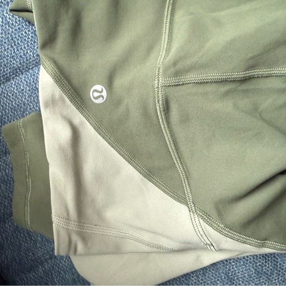 Lululemon Athletica Green High-Waisted Leggings Colour Block - Picture 6 of 7